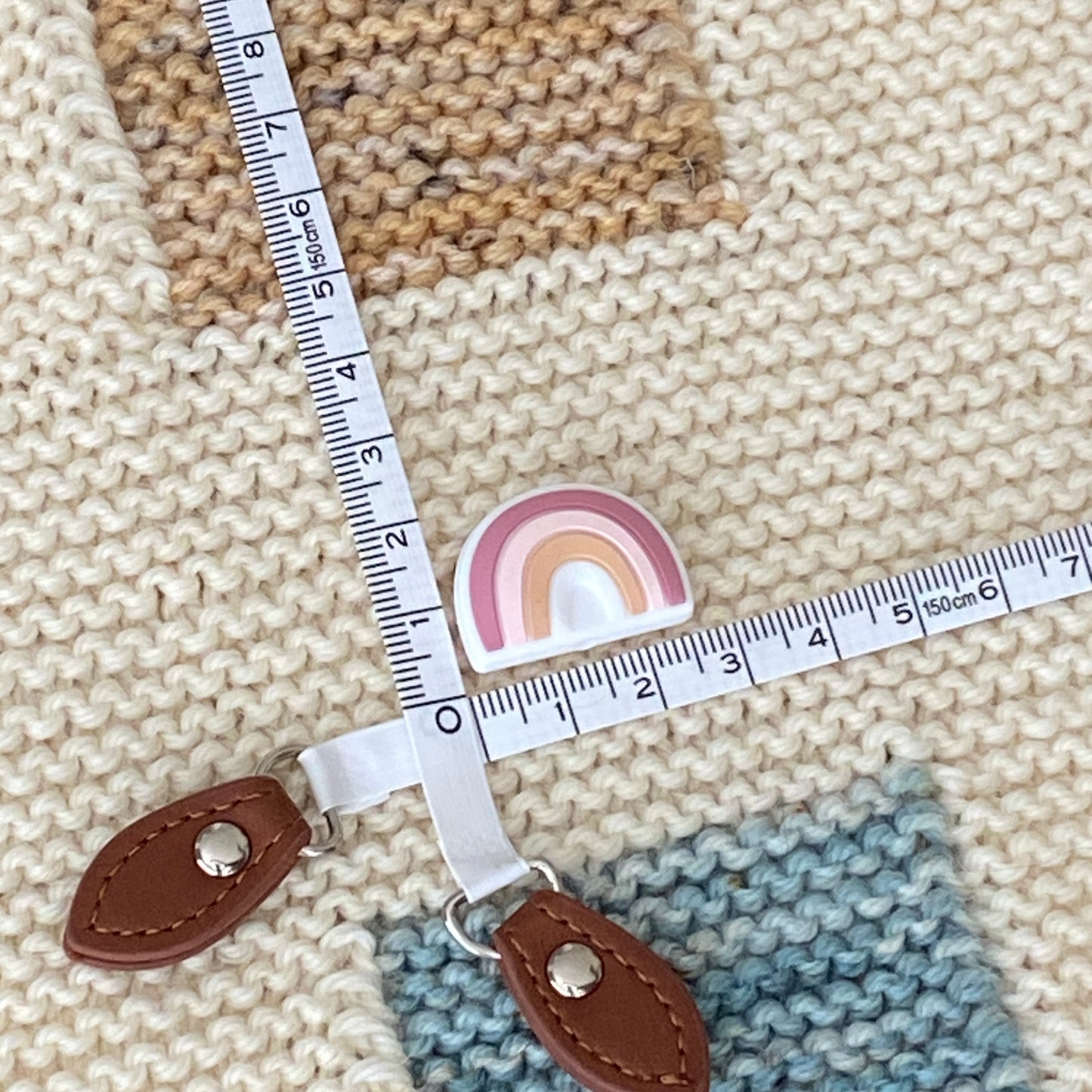 Boho Rainbow Stitch Needle Stoppers