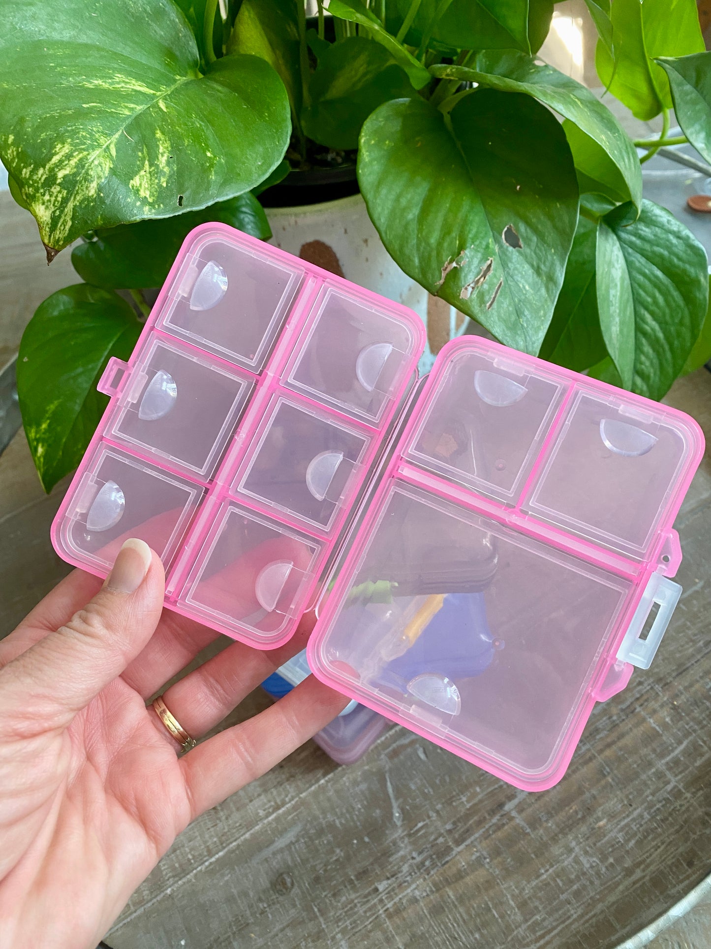 9 Compartment Plastic Notion Organizer for Knitting & Crochet