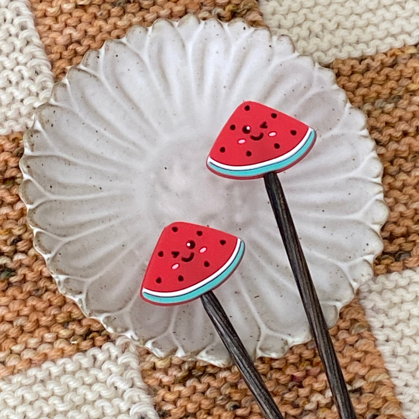 Watermelon Stitch Needle Stoppers