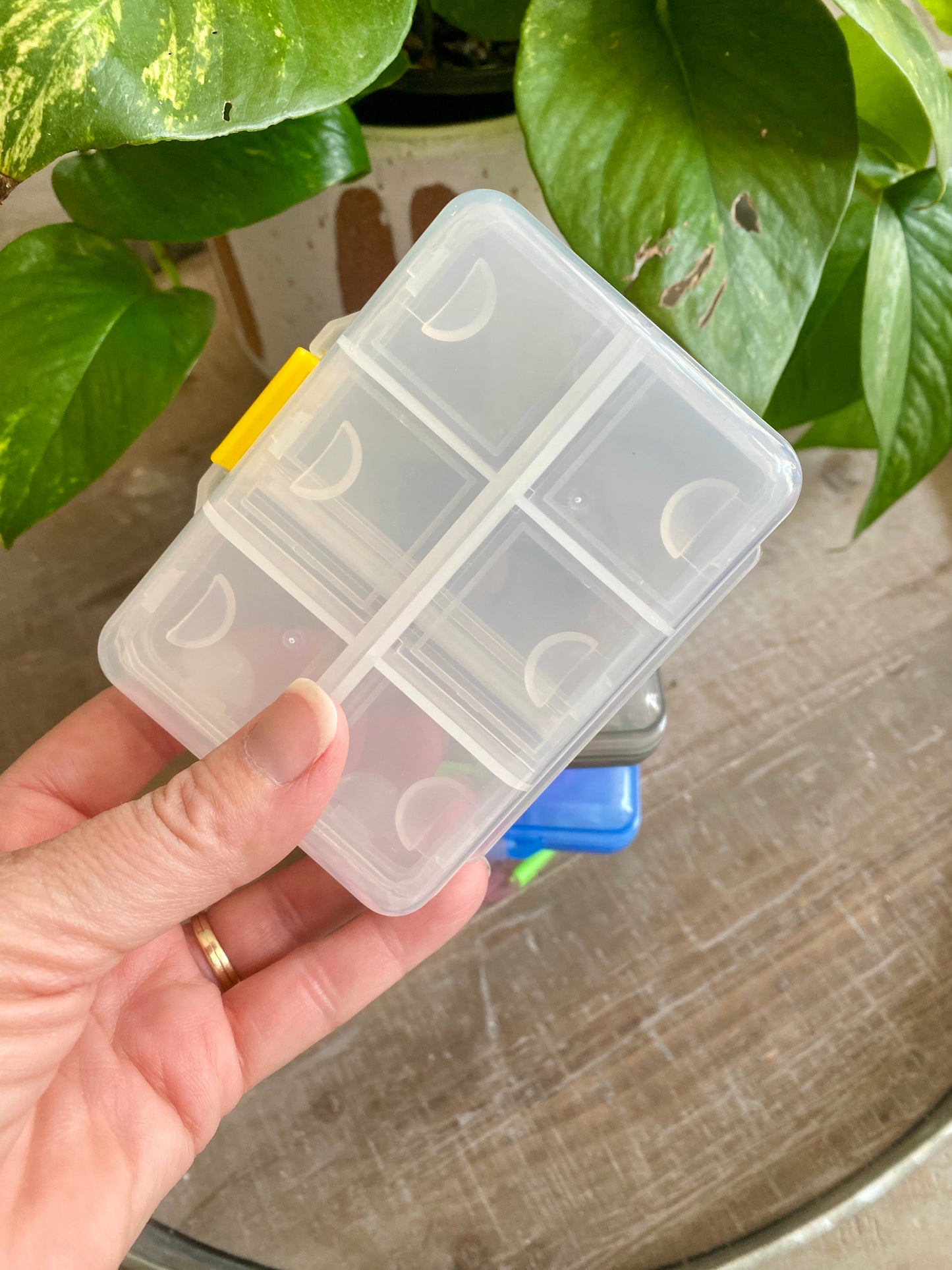 9 Compartment Plastic Notion Organizer for Knitting & Crochet