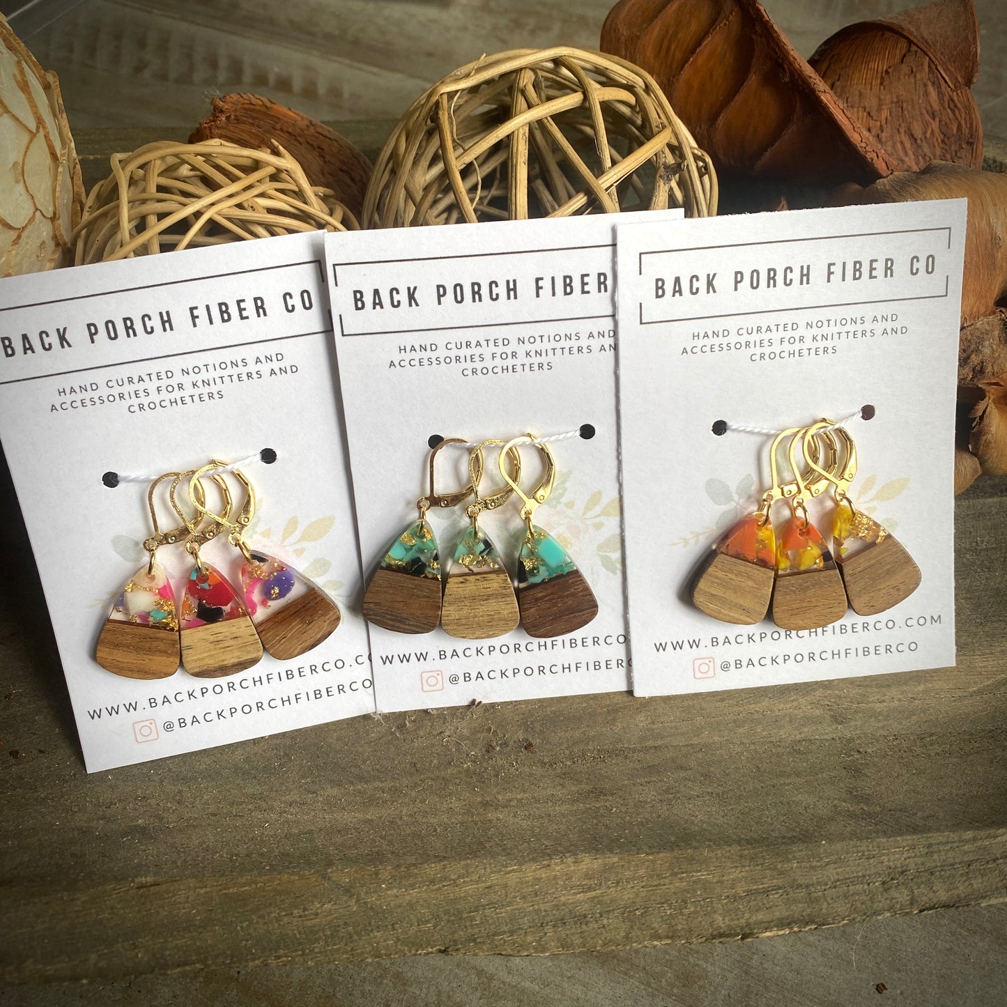 Progress Keepers Resin & Wooden Teardrops - Gold Dust Series
