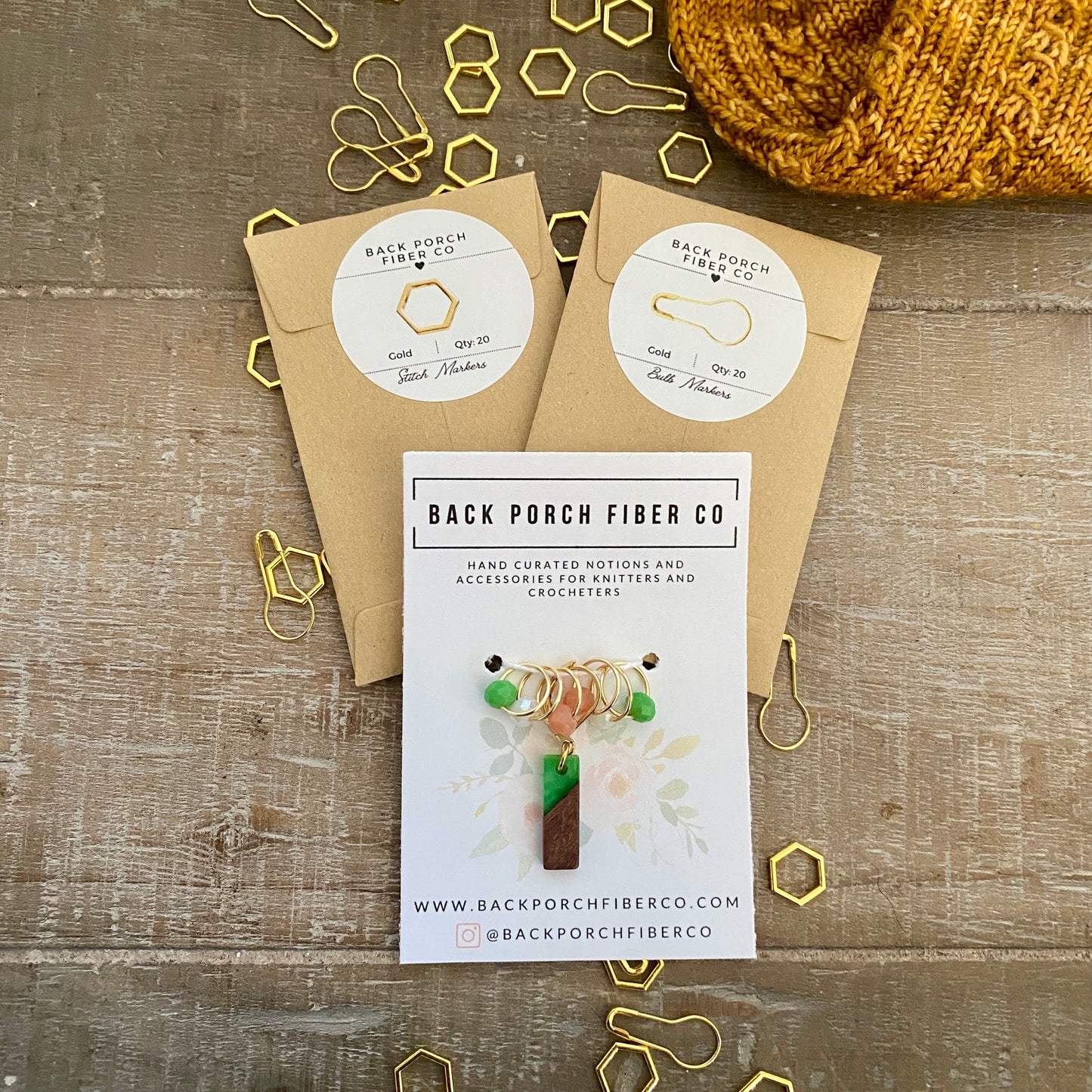 Jump Into Spring Stitch Marker Trio > > > Gold or Silver Available