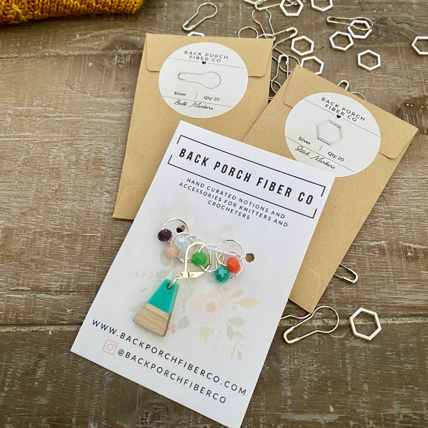 Jump Into Spring Stitch Marker Trio > > > Gold or Silver Available