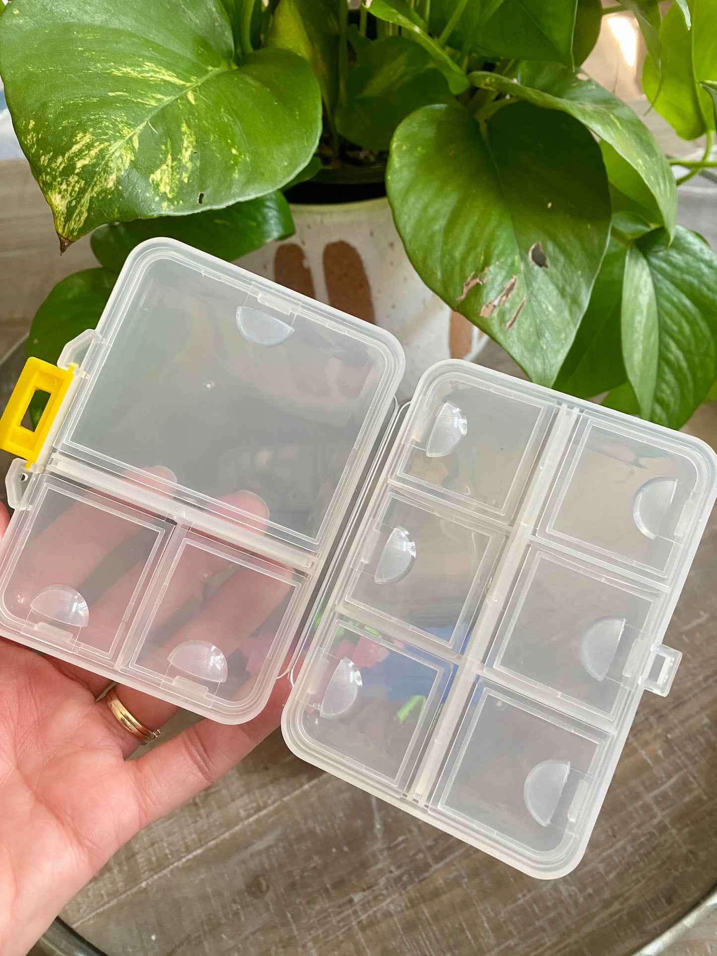 9 Compartment Plastic Notion Organizer for Knitting & Crochet
