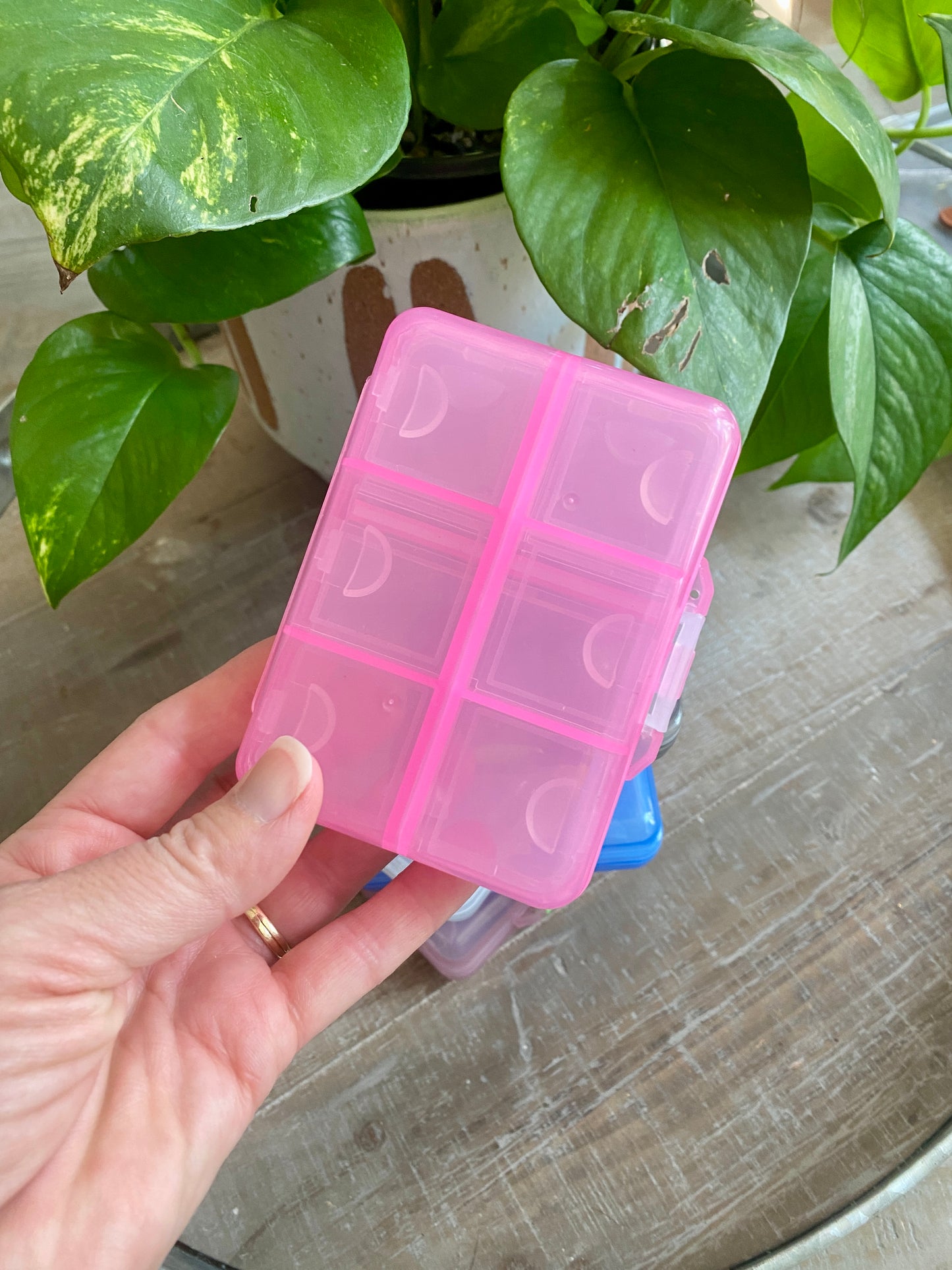 9 Compartment Plastic Notion Organizer for Knitting & Crochet