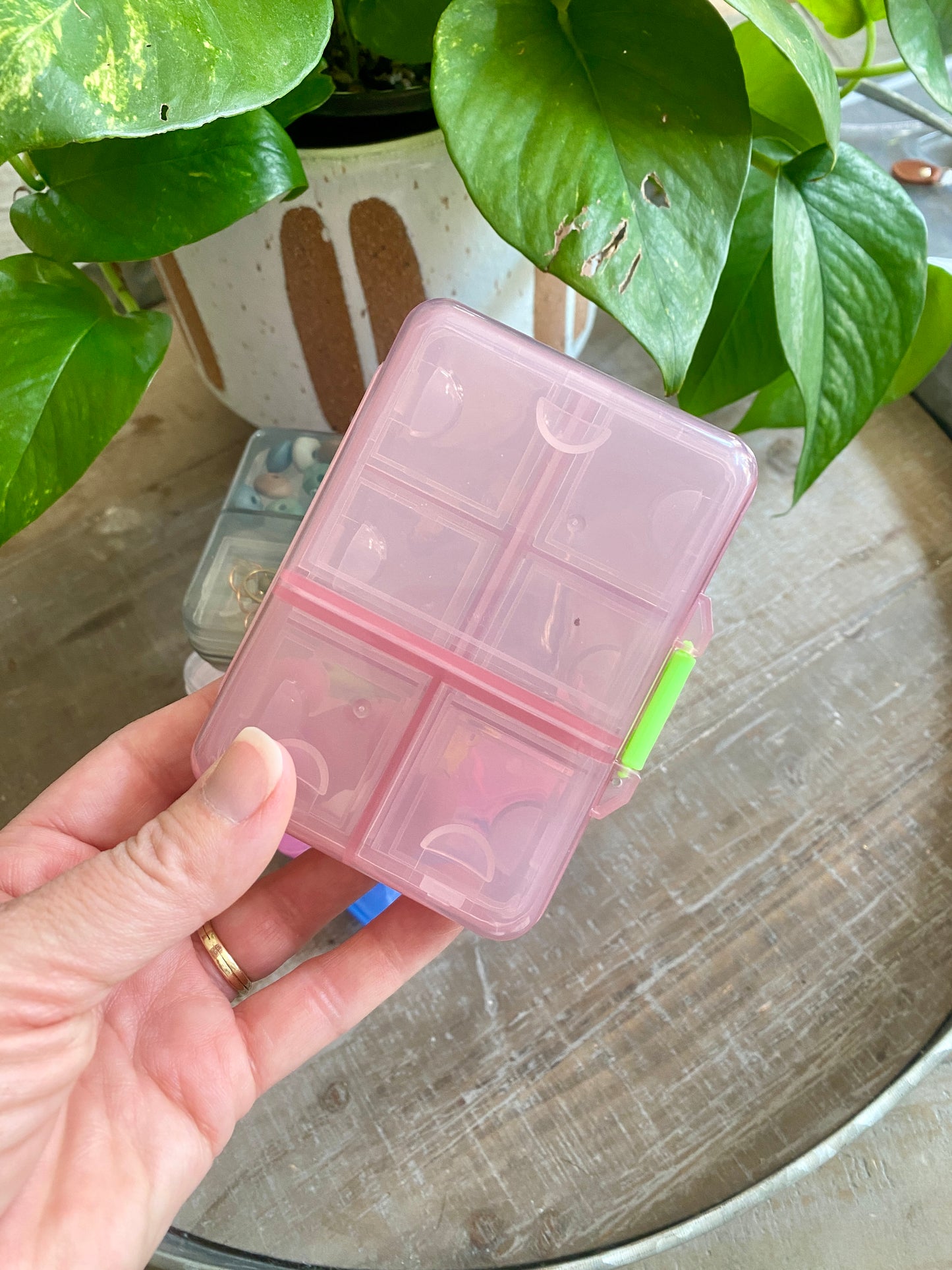 9 Compartment Plastic Notion Organizer for Knitting & Crochet