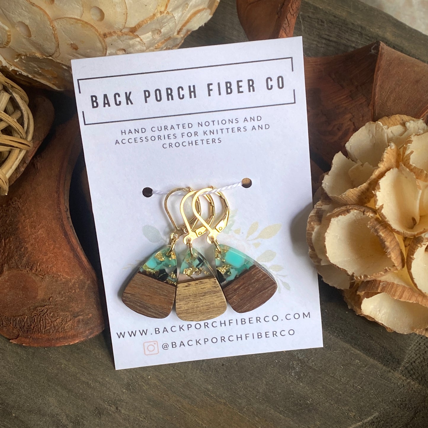 Progress Keepers Resin & Wooden Teardrops - Gold Dust Series