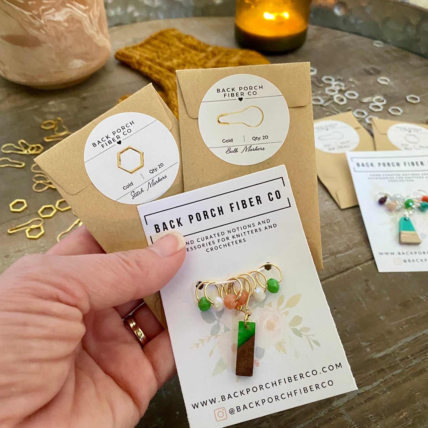 Jump Into Spring Stitch Marker Trio > > > Gold or Silver Available
