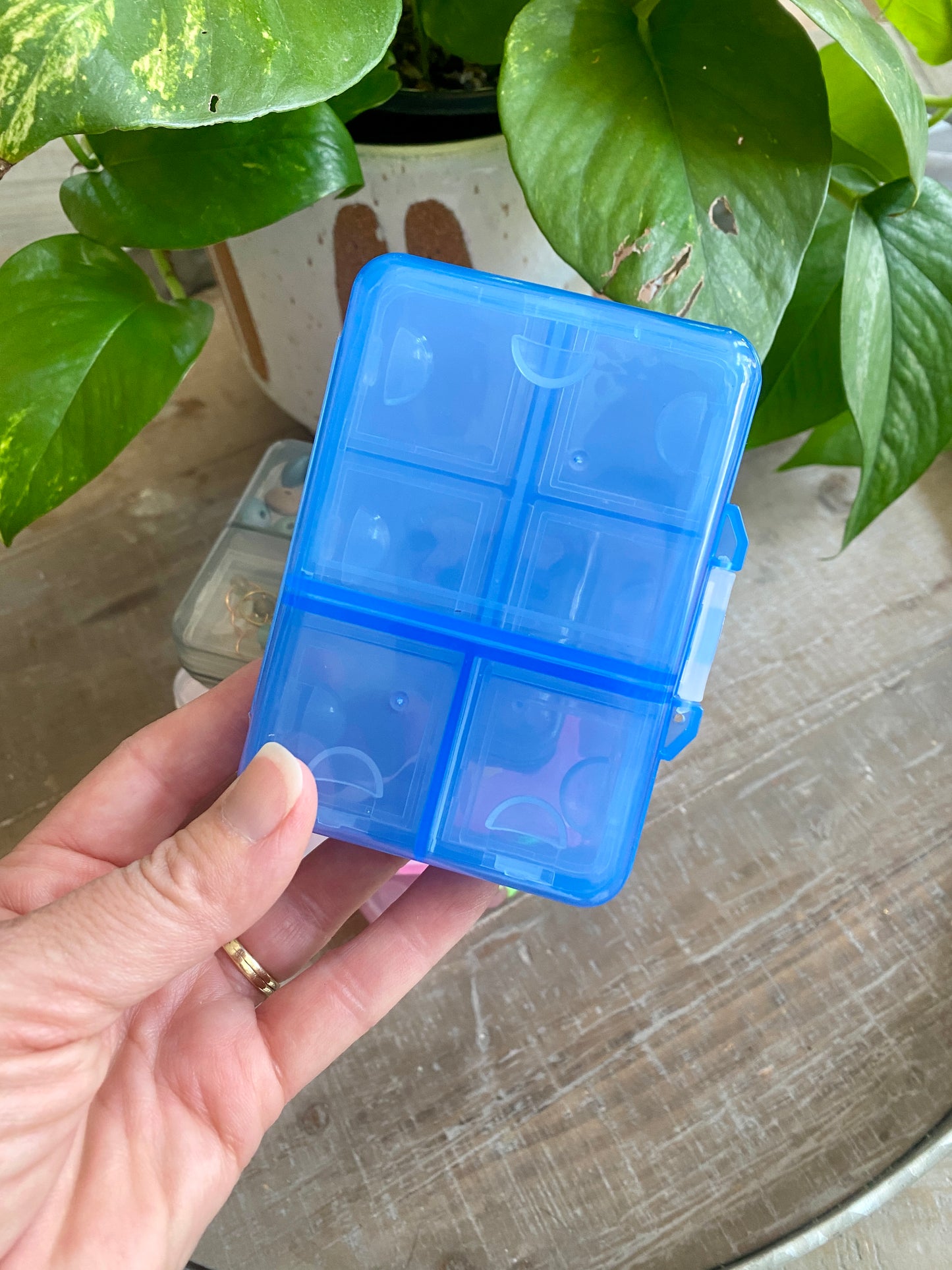 9 Compartment Plastic Notion Organizer for Knitting & Crochet