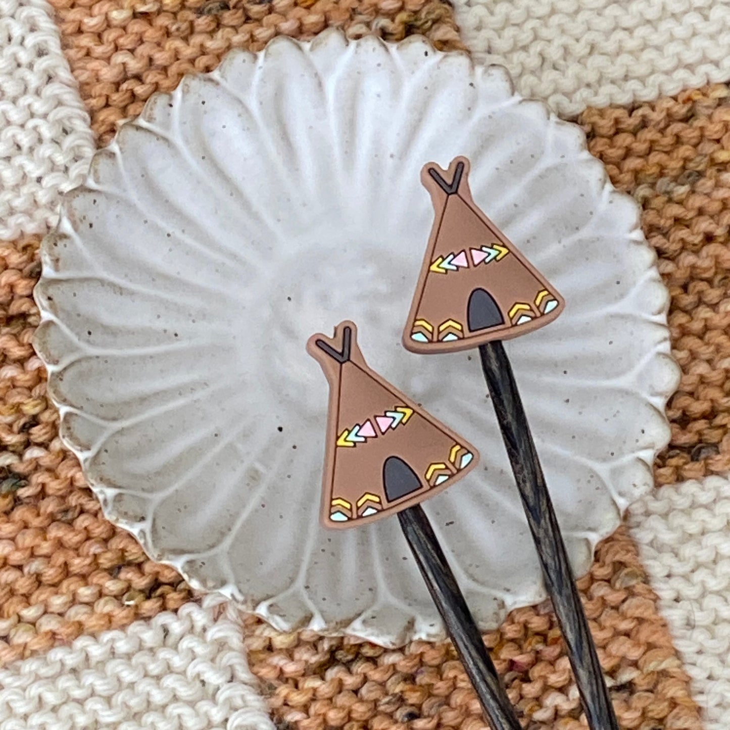 Teepee Stitch Needle Stoppers