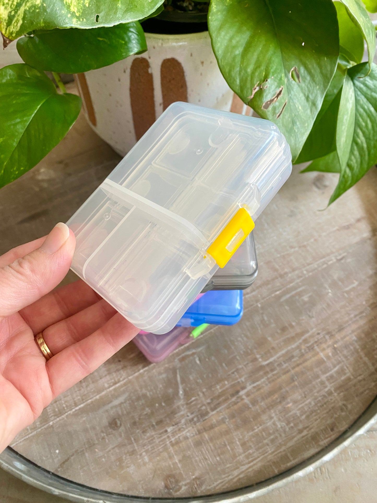 9 Compartment Plastic Notion Organizer for Knitting & Crochet