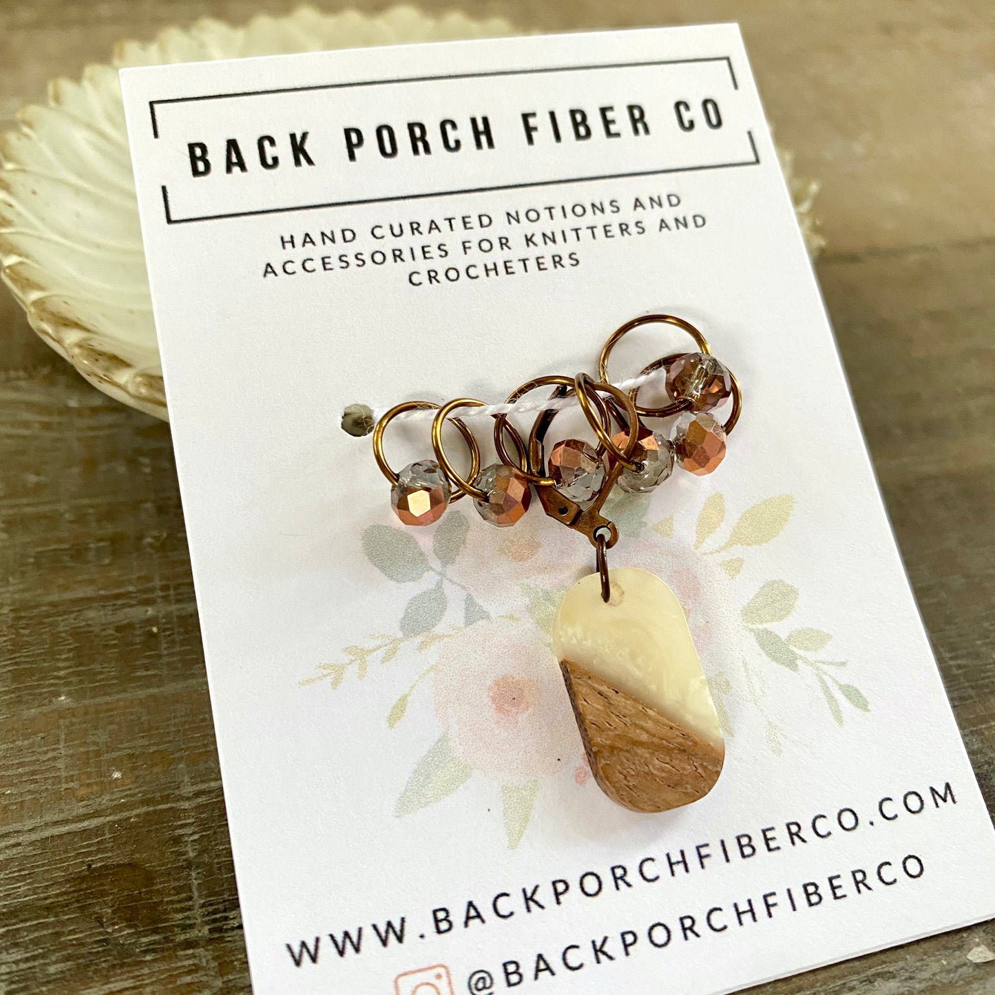 Progress Keeper & 6 Beaded Stitch Markers
