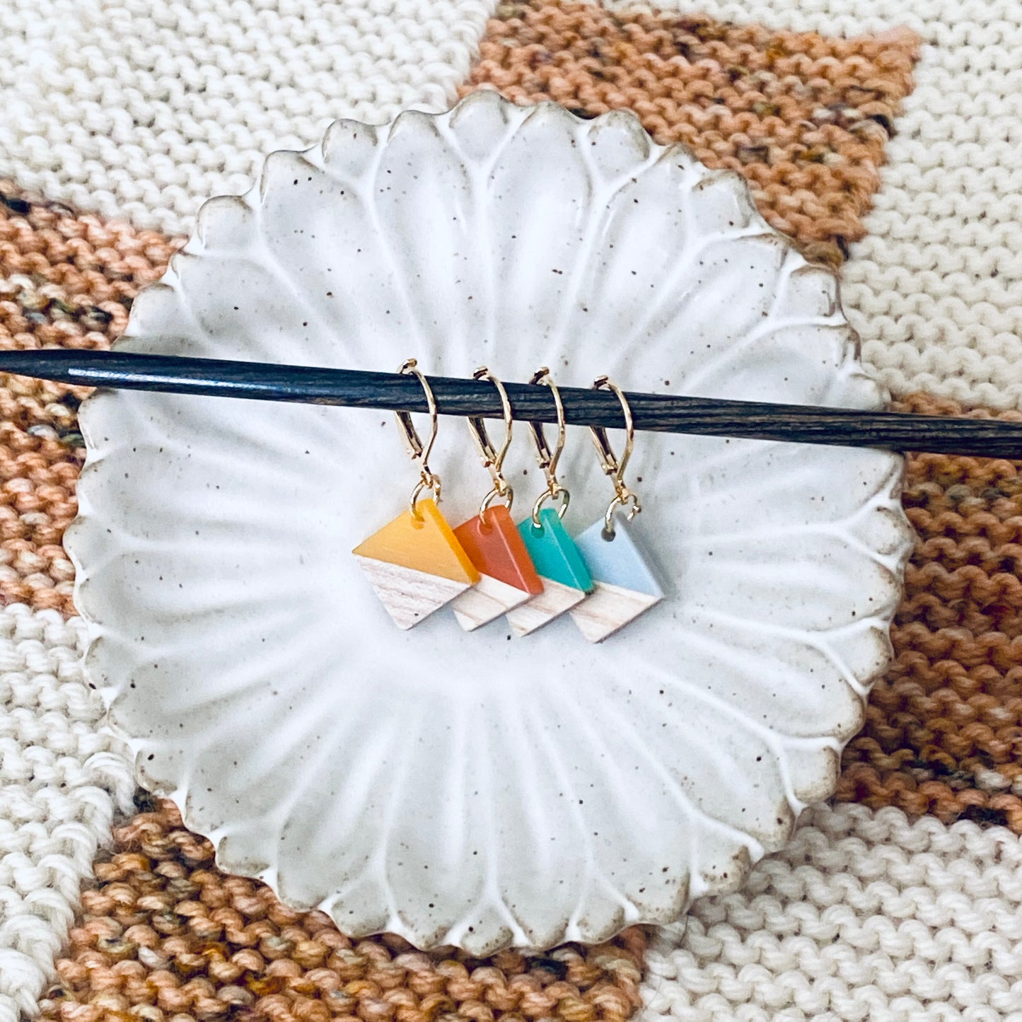 Progress Keepers Resin & Wooden Square Set of 4