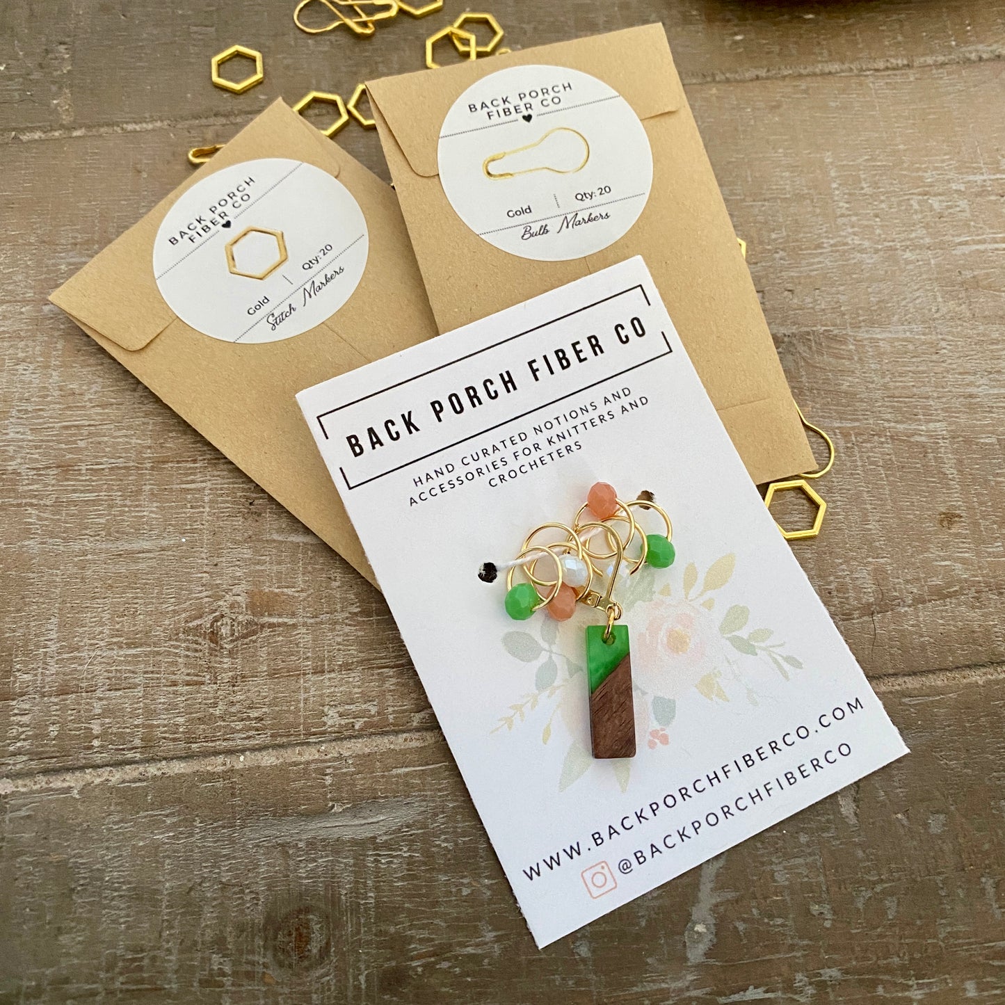 Jump Into Spring Stitch Marker Trio > > > Gold or Silver Available