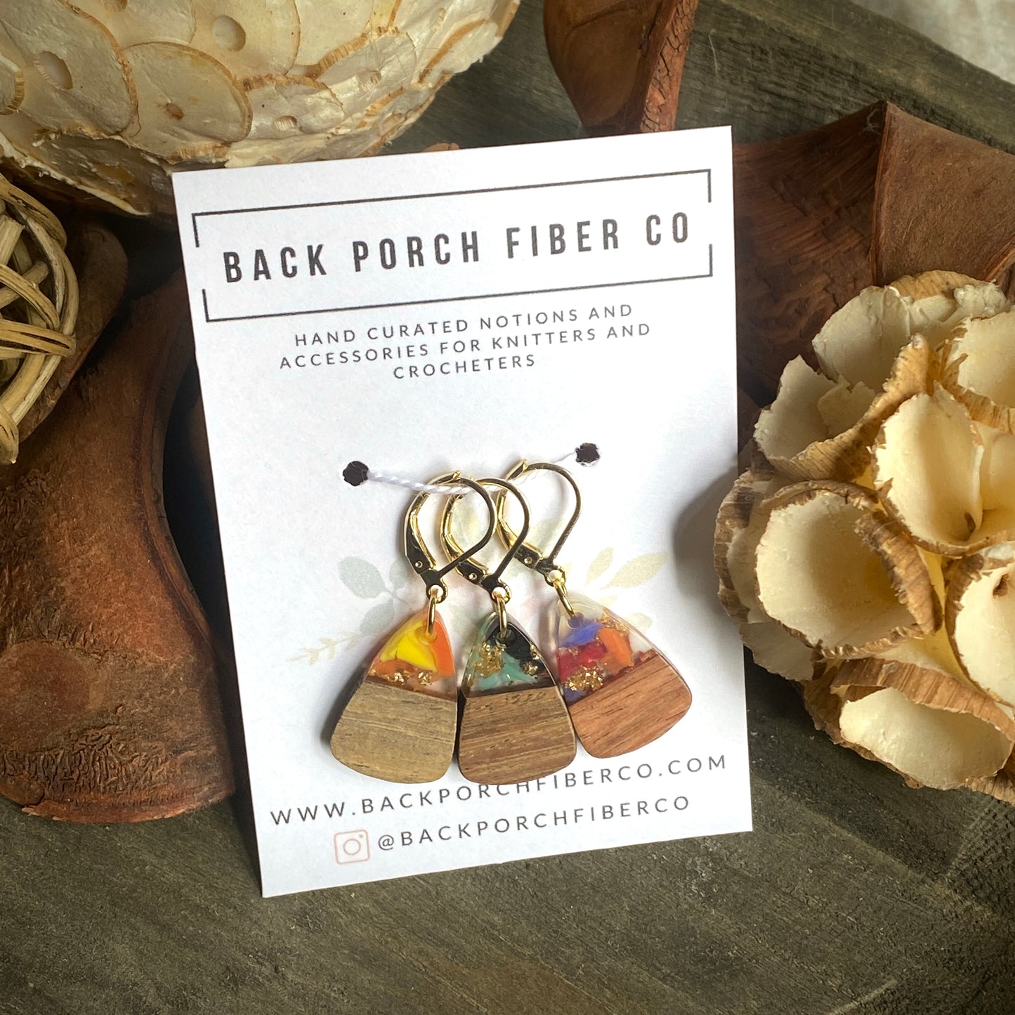 Progress Keepers Resin & Wooden Teardrops - Gold Dust Series