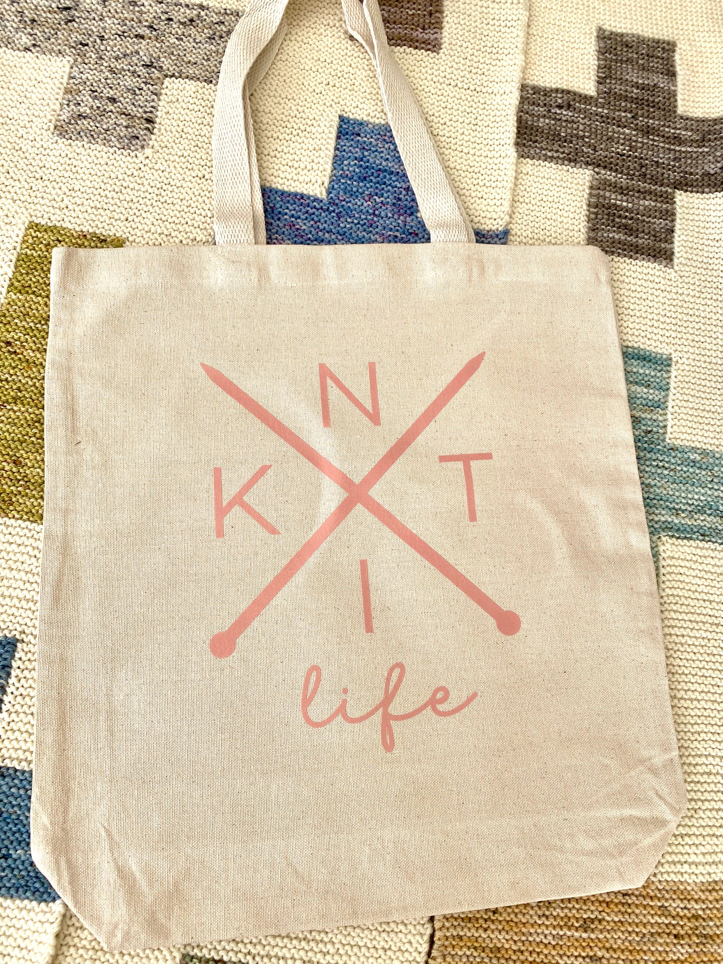 Knitting Project Bag - "Knit Life