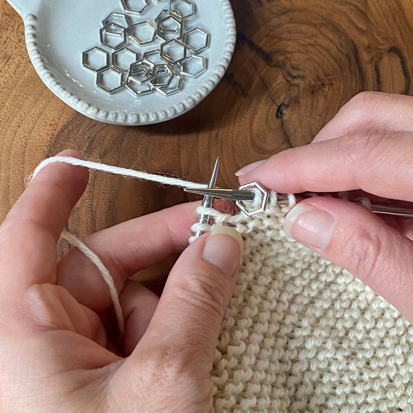 Hexagon Stitch Markers