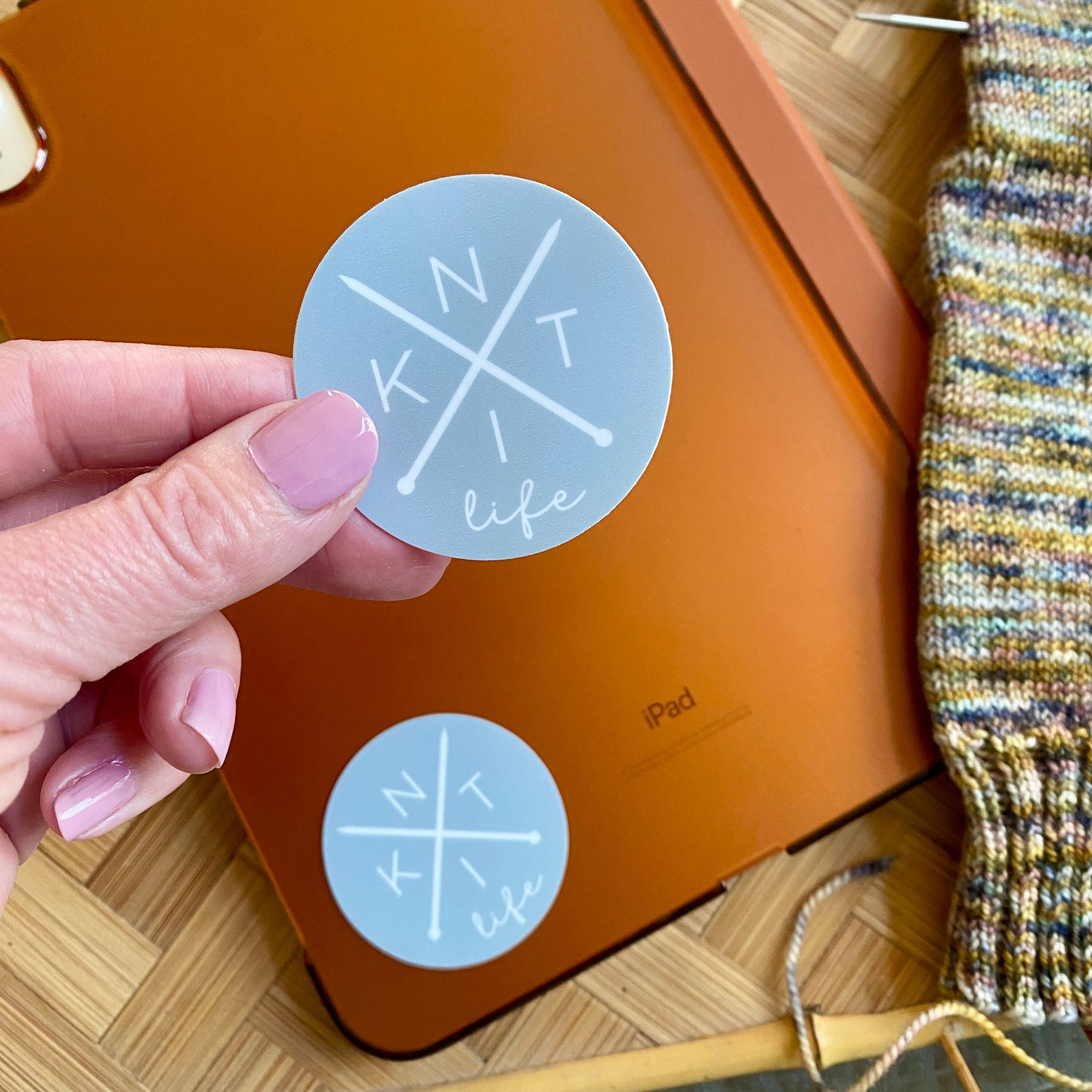 Knitting Vinyl Sticker **Waterproof** - Knit Life