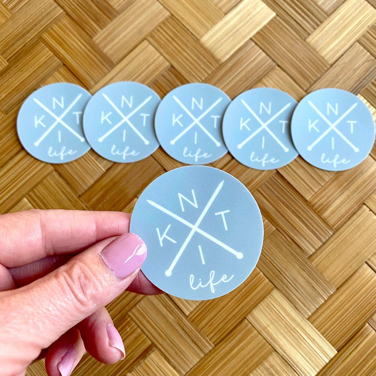 Knitting Vinyl Sticker **Waterproof** - Knit Life