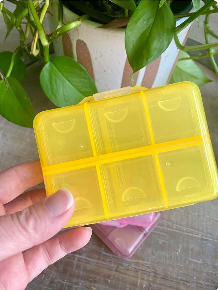 9 Compartment Plastic Notion Organizer for Knitting & Crochet