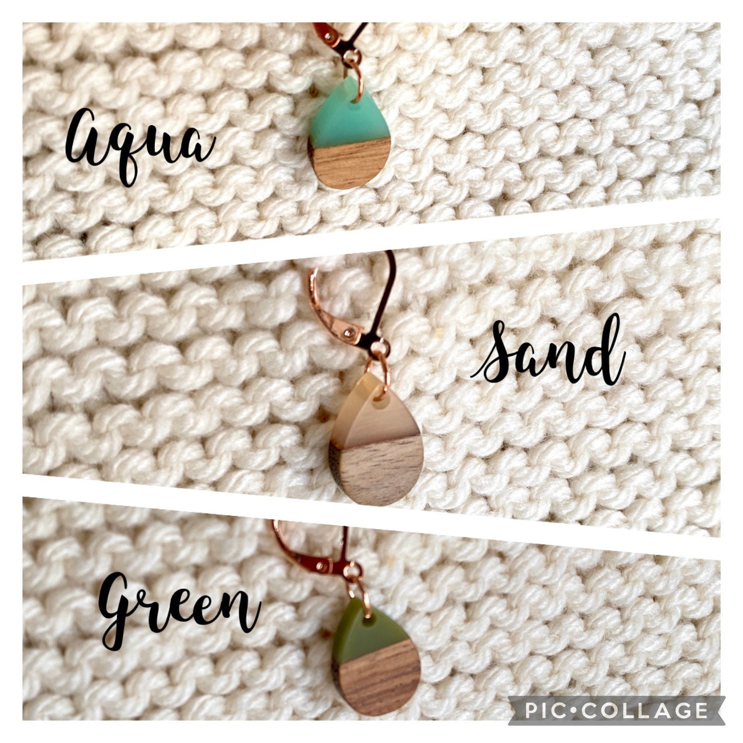Rose Gold Progress Keepers Teardrop Shape *You Choose: Set of 3,4 or 5*