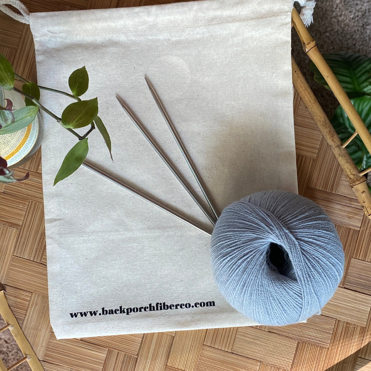 Knitting Project Bag - "This is my sock knitting bag."