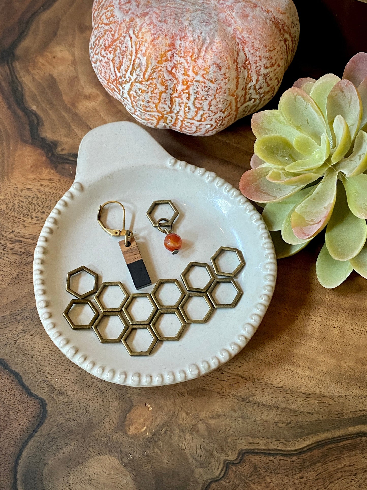 Stitch Marker Set Complete with Beginning of Round and Progress Keeper "All Hallows Eve”