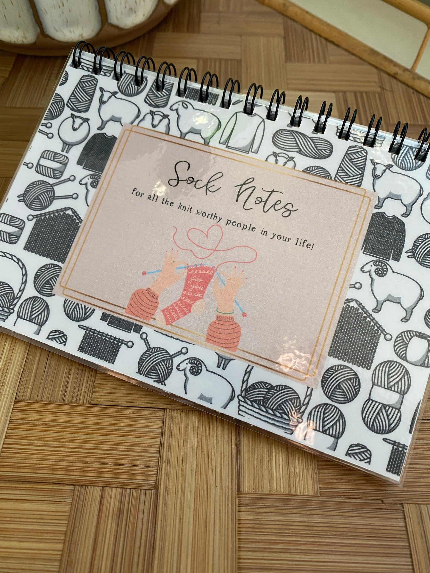 Sock Journal 4"x6" double sided; keep all your sock notes
