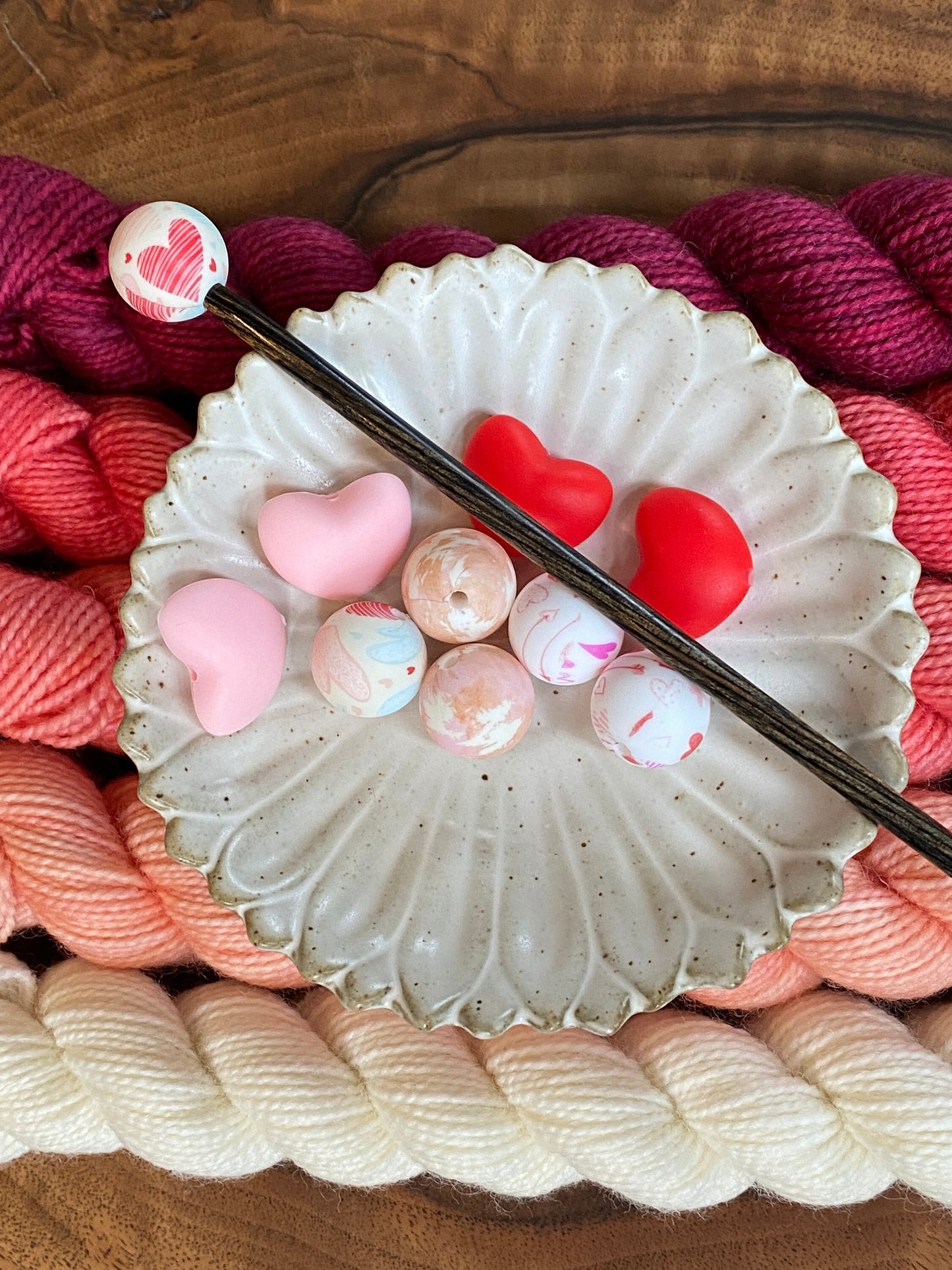 Valentine Stitch Needle Stoppers for US 2-13 Knitting Needles *5 sets* Silicone Variety Pack