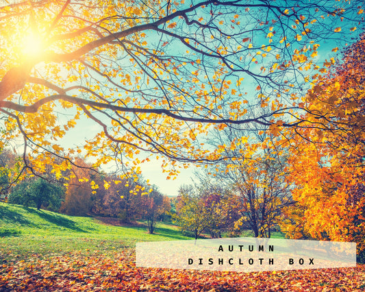 Autumn Dishcloth Box