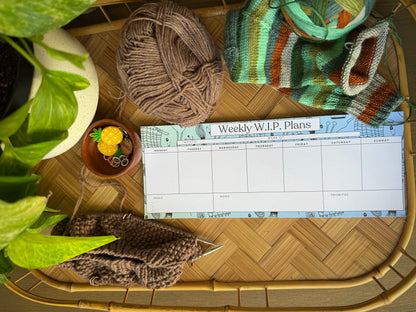 Weekly WIP (Works In Progress) Tracker for Knitters, Crocheters and Crafters