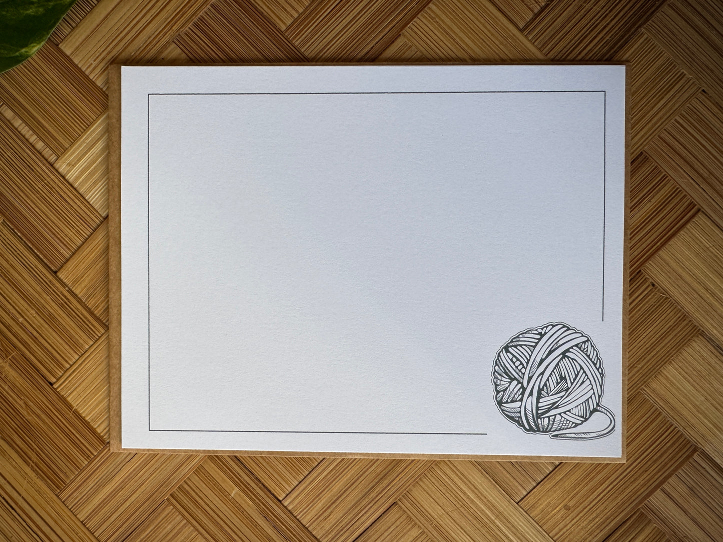 Knitting Note Cards  w/Envelopes - Set of 8 Skeins of Yarn