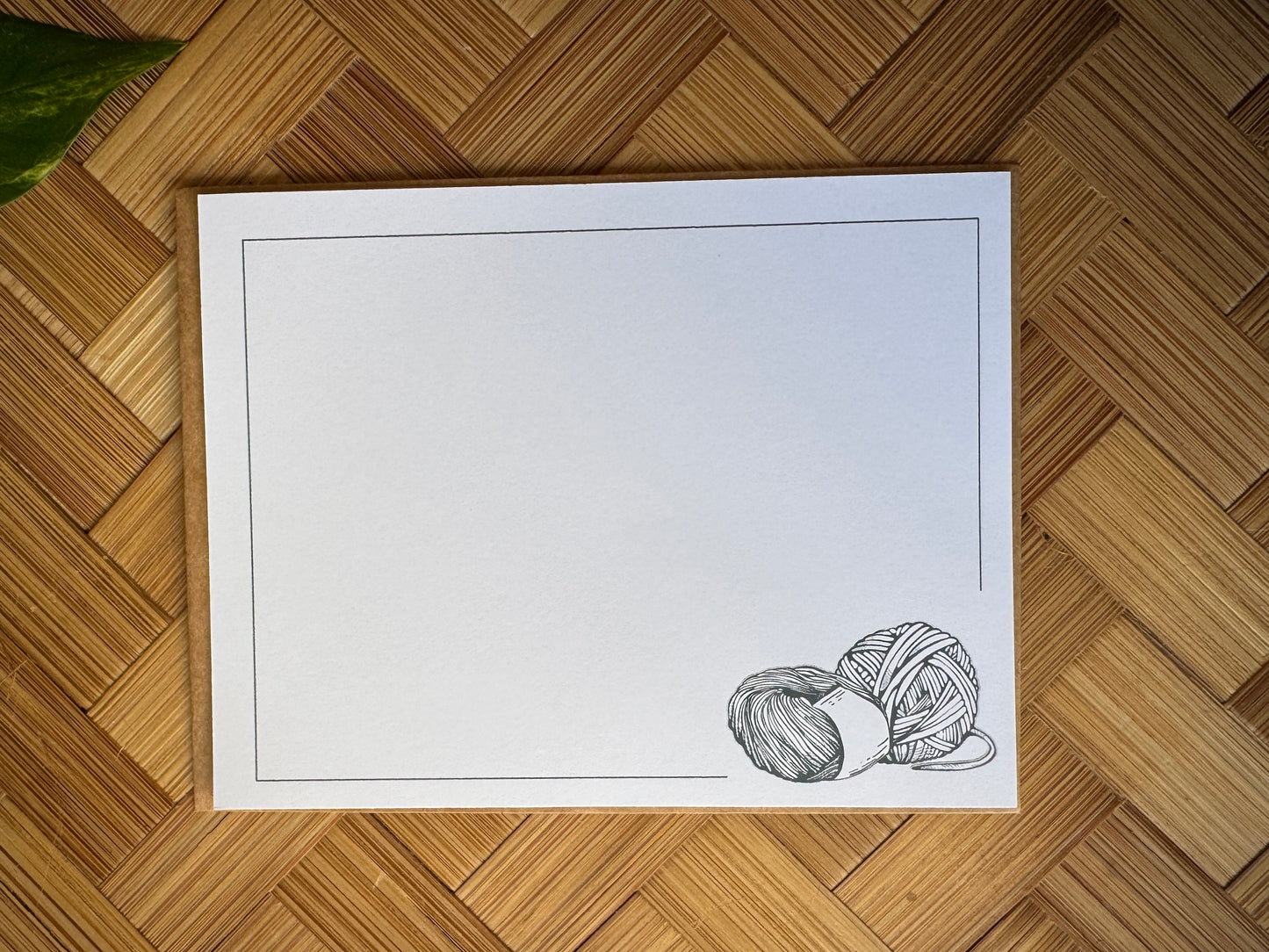 Knitting Note Cards  w/Envelopes - Set of 8 Skeins of Yarn