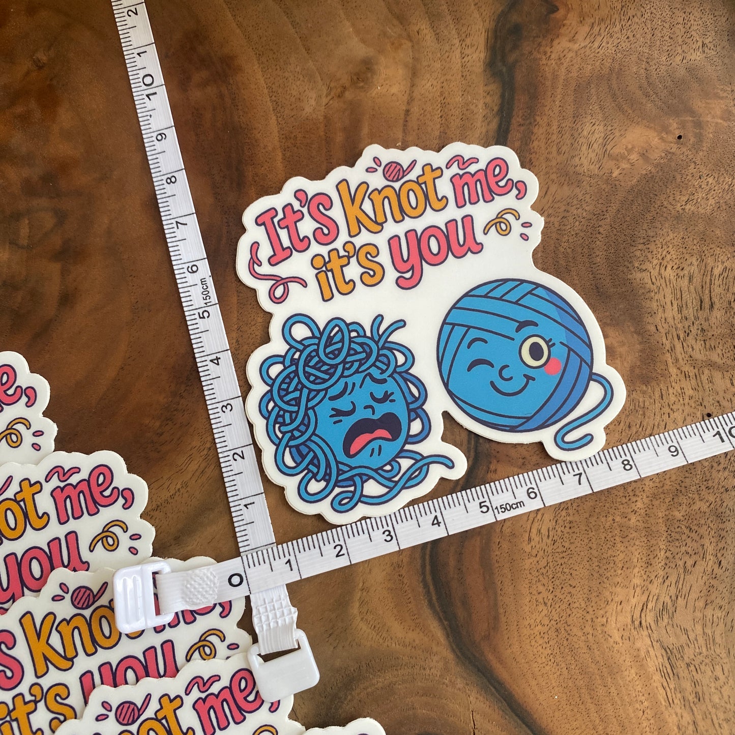 Knitting/Crochet Vinyl Sticker "It's Not Me, It's You" **Waterproof**