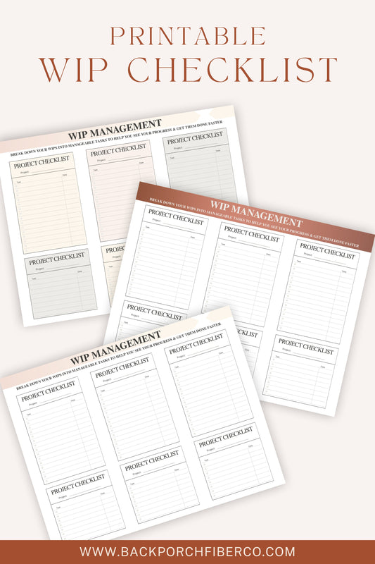 WIP Management & Project Worksheet
