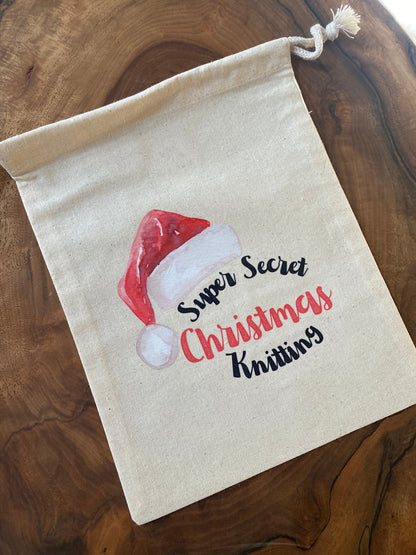 Super Secret Christmas Knitting - Santa Hat